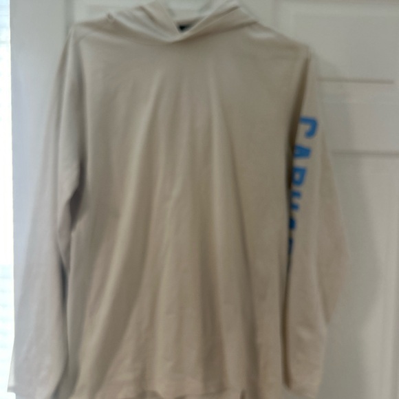 Carhartt Other - Carhartt Men's white t-shirt Hoodie with Blue Logo